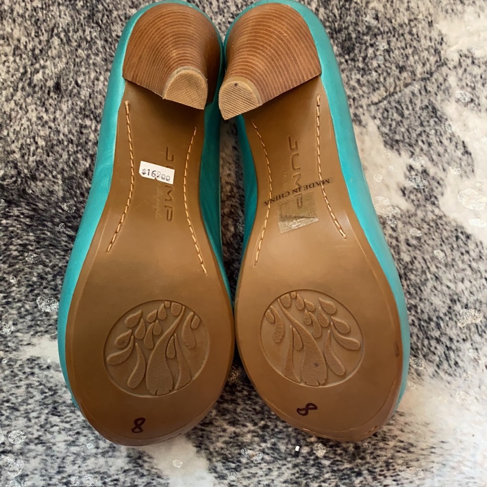 NWT “Jump for the People” Turquoise Heels 9.5 - Picture 4 of 8